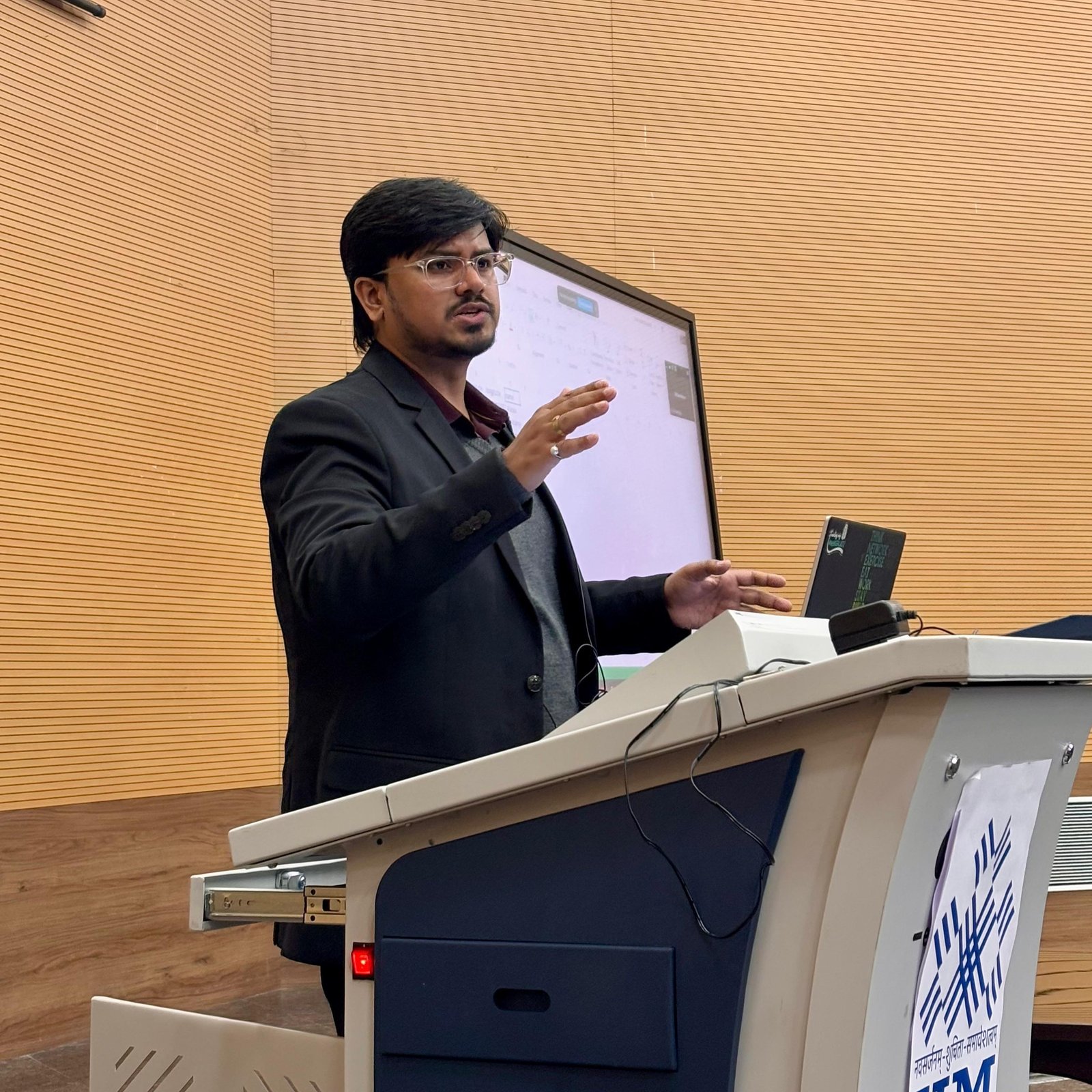 Shashank Kashyap speaking at IIM Sambalpur